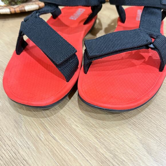 CAMPER Men\'s Match Strap Sandals Size EU 43 / US 9.5 Red Black Sports Sandal